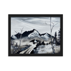 Framed matte paper poster