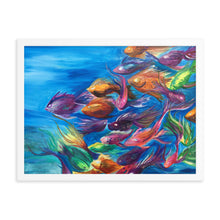 Load image into Gallery viewer, Framed Rainbow Fish Print