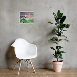 Framed matte paper poster