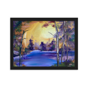 Framed matte paper poster