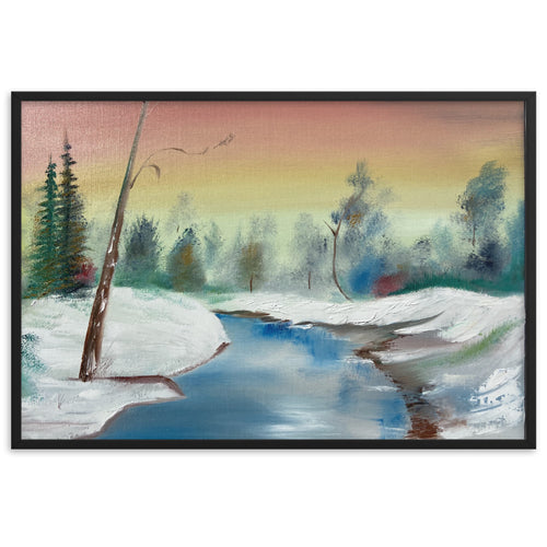 Winter Wonderland Framed matte paper poster