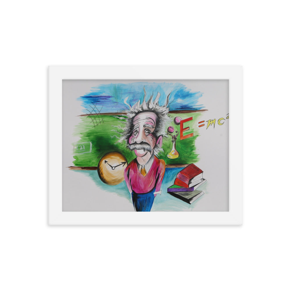 Framed E=mc2 Print