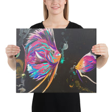 Load image into Gallery viewer, Canvas Print Hot Pink Fish