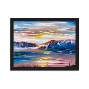 Framed matte paper poster