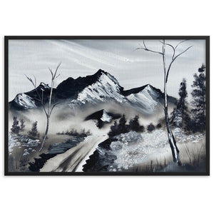 Framed matte paper poster