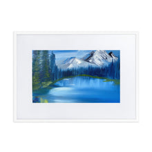 Load image into Gallery viewer, Blue Lake Matte Paper Framed Poster With Mat