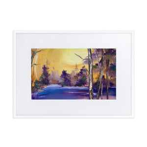 Purple Lake Framed
