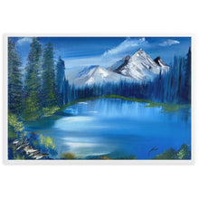 Load image into Gallery viewer, Blue Lake Framed matte paper poster
