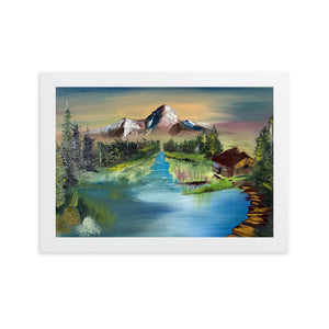 Framed matte paper poster