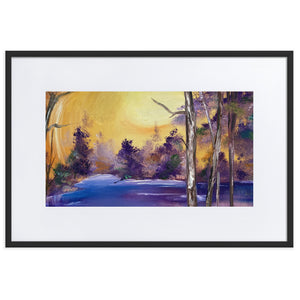 Purple Lake Framed