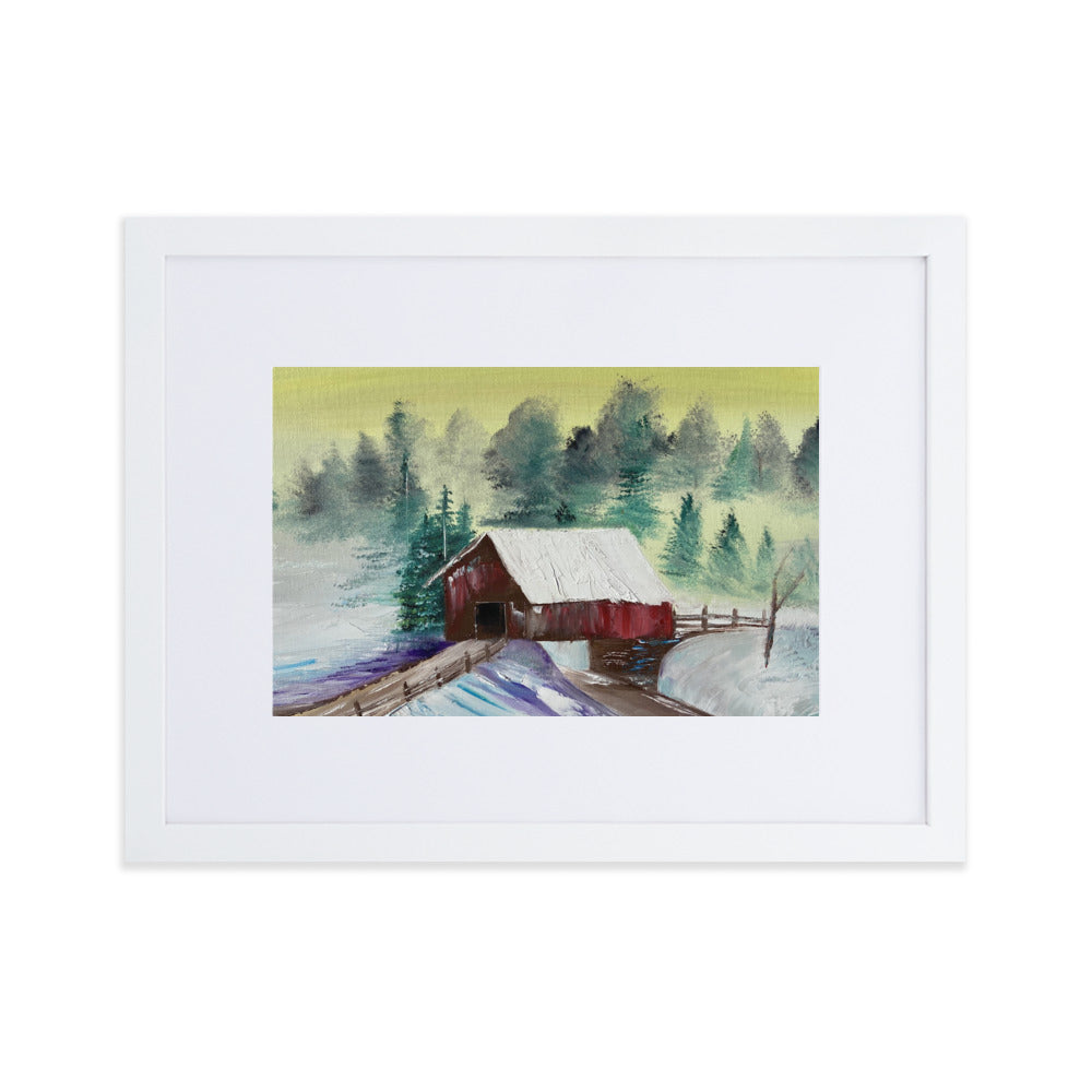 Matte Paper Framed Poster With Mat