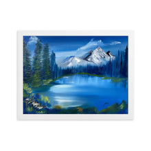 Load image into Gallery viewer, Blue Lake Framed matte paper poster